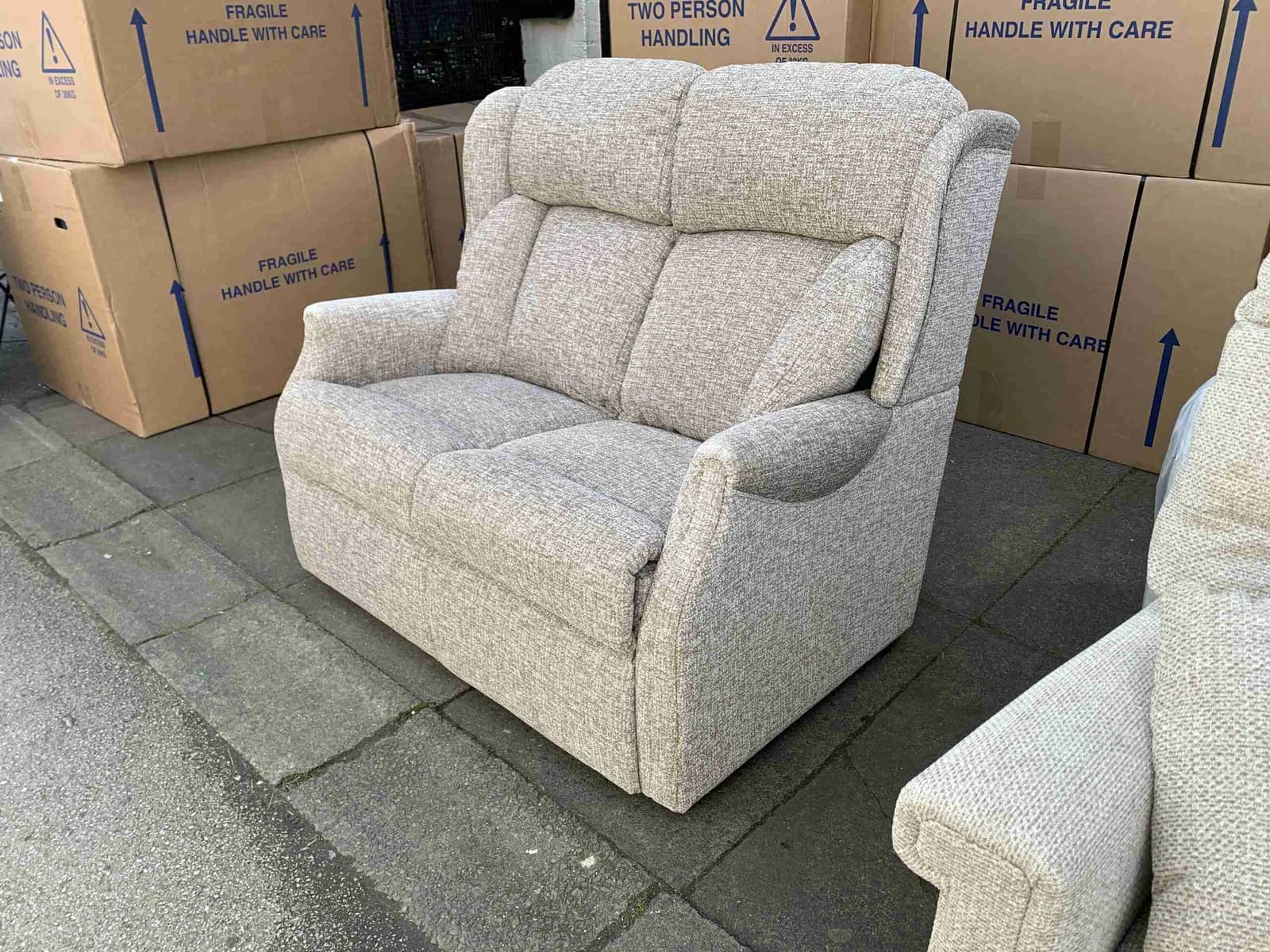 Celebrity Canterbury 2 Seater Settee in Filey Natural — photograph 1