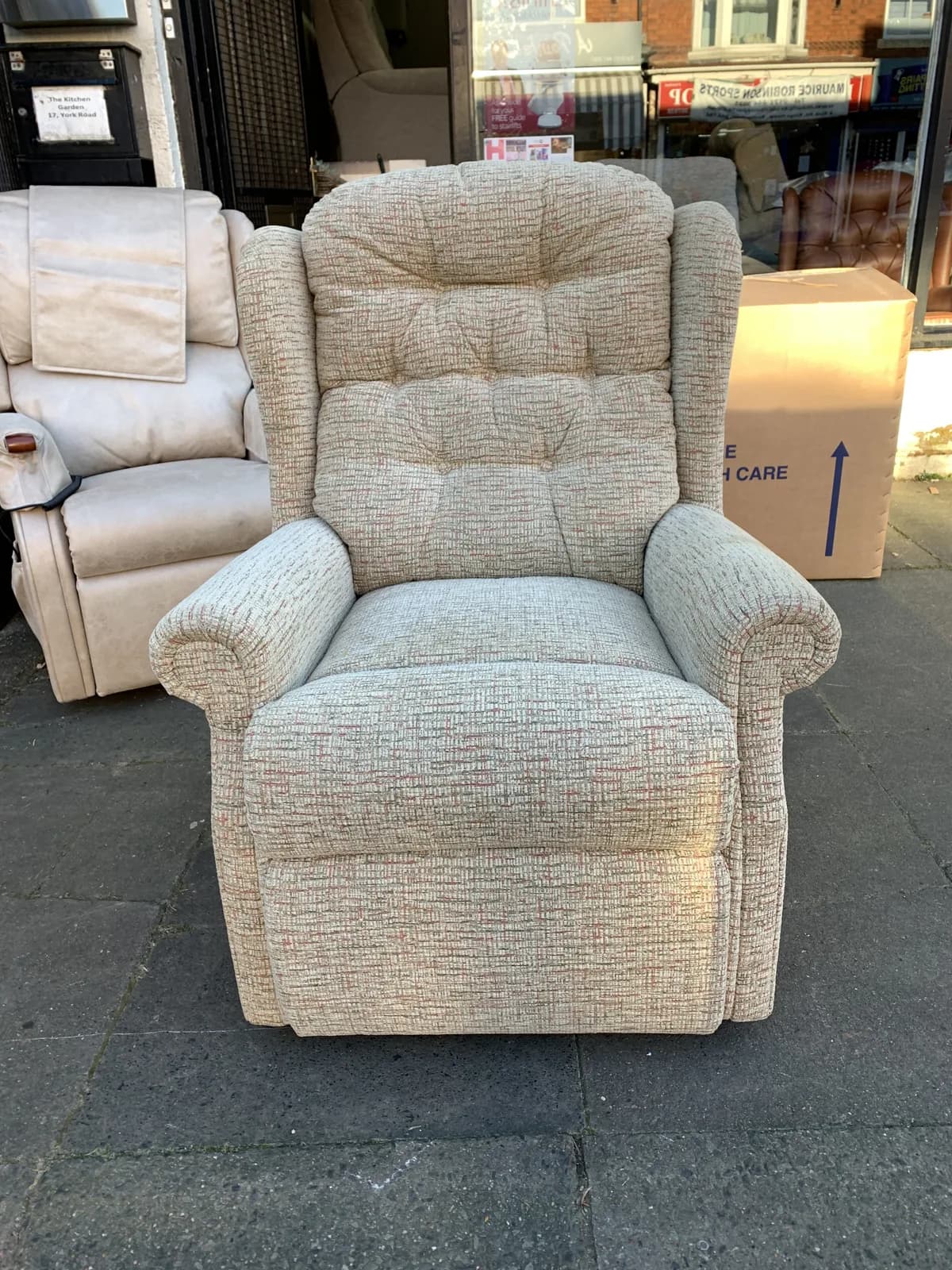 Celebrity Woburn Fixed Chair in Esker Camel — photograph 1
