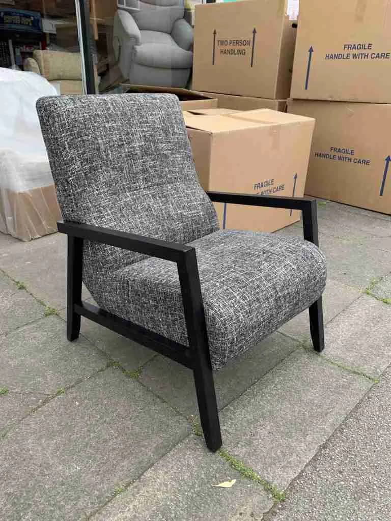 Celebrity Linby Accent Chair in Charcoal Multi — photograph 1