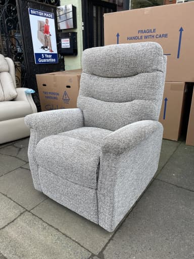 Hollingwell Large dual-motor chair with adjustable headrest, upright front view